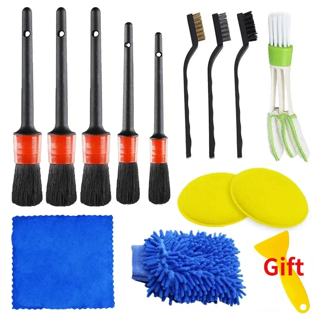 Car Interior Detailing Kit – Brushes, Towels & Drill Attachments