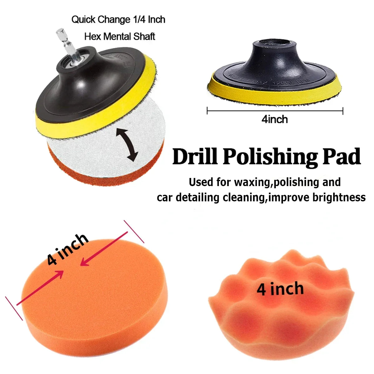 Car Interior Detailing Kit – Brushes, Towels & Drill Attachments