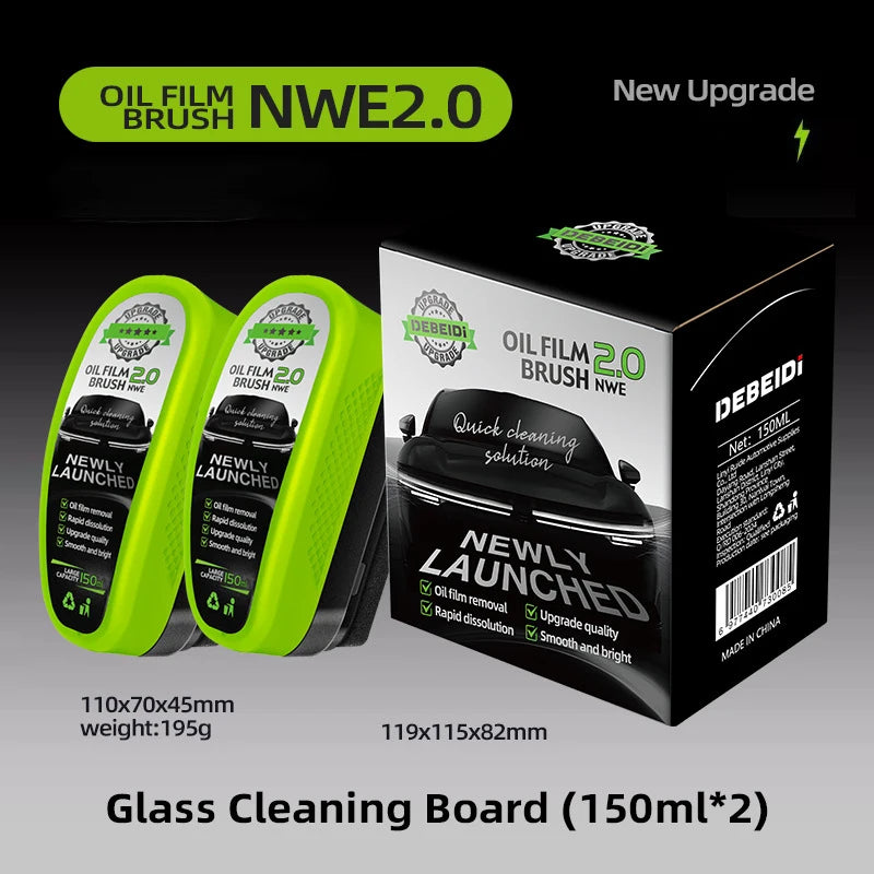 Car Glass Oil Film Remover – Windshield & Window Cleaner
