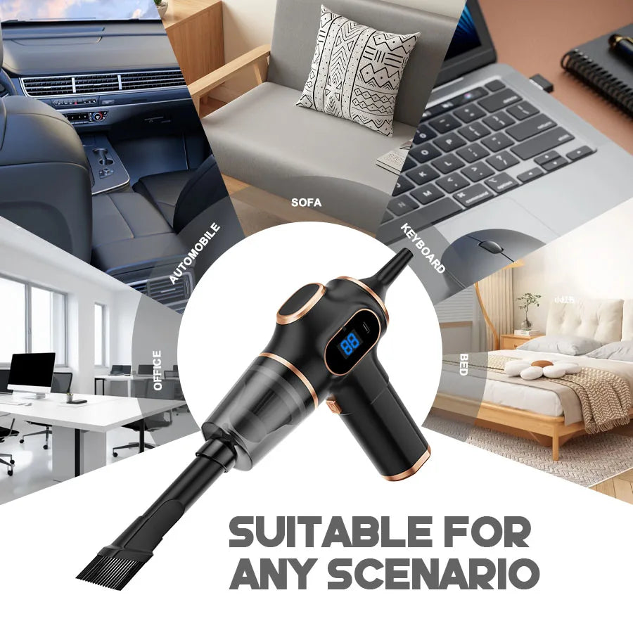 Carmaniac™ Portable Cordless Car Vacuum Cleaner