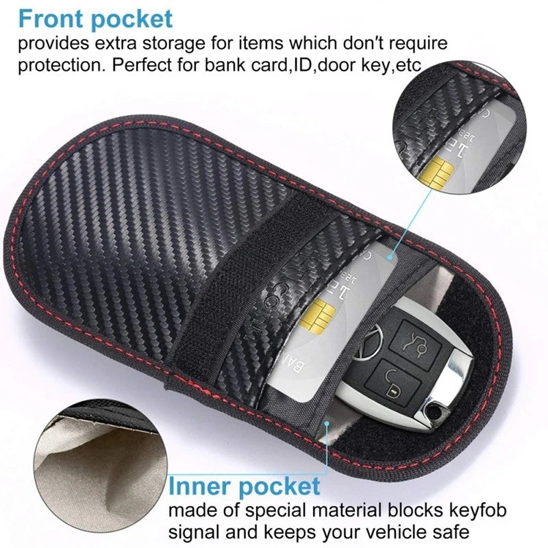 Carmaniac™ KeyGuard RFID Signal-Blocking Faraday Pouch